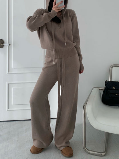 lina fur knit set