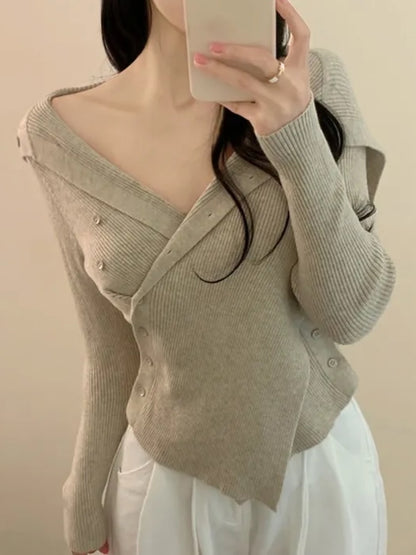 line button knit