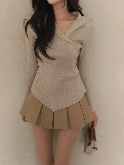 line button knit