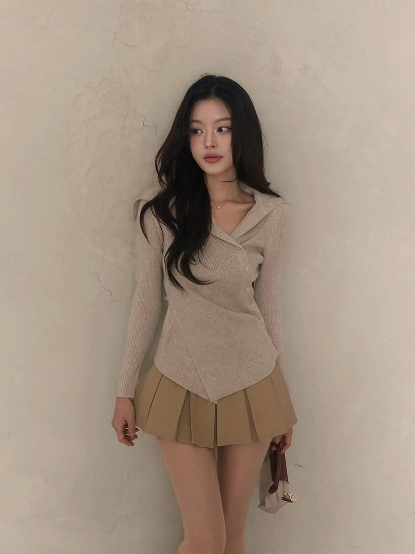 line button knit