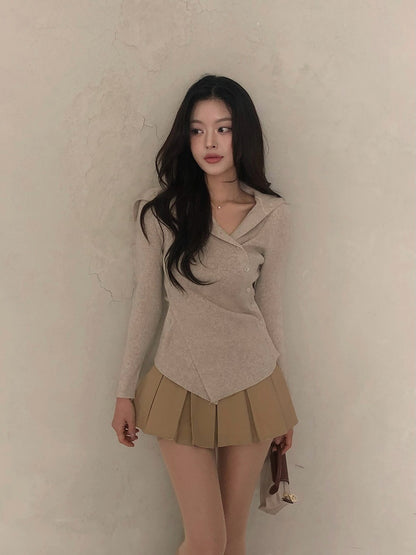 line button knit