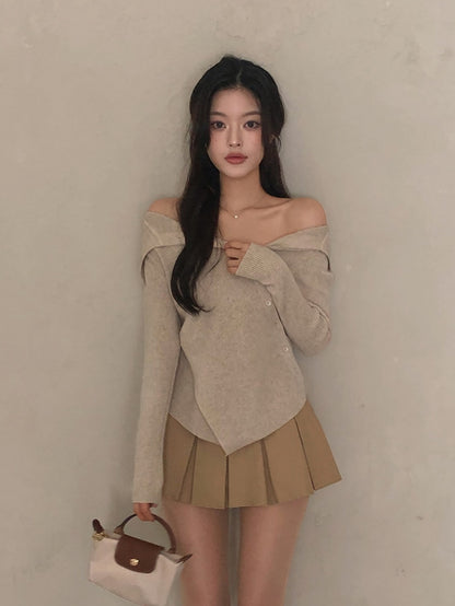 line button knit