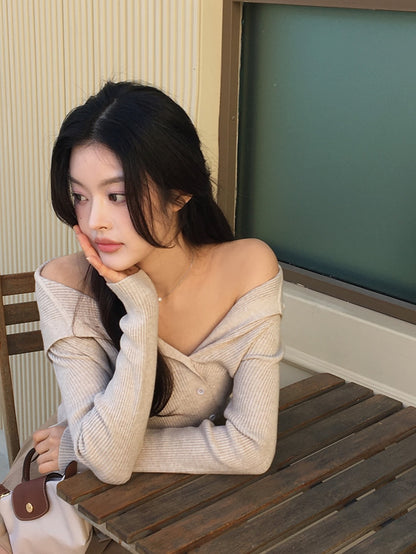 line button knit