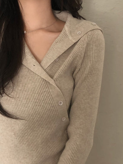 line button knit