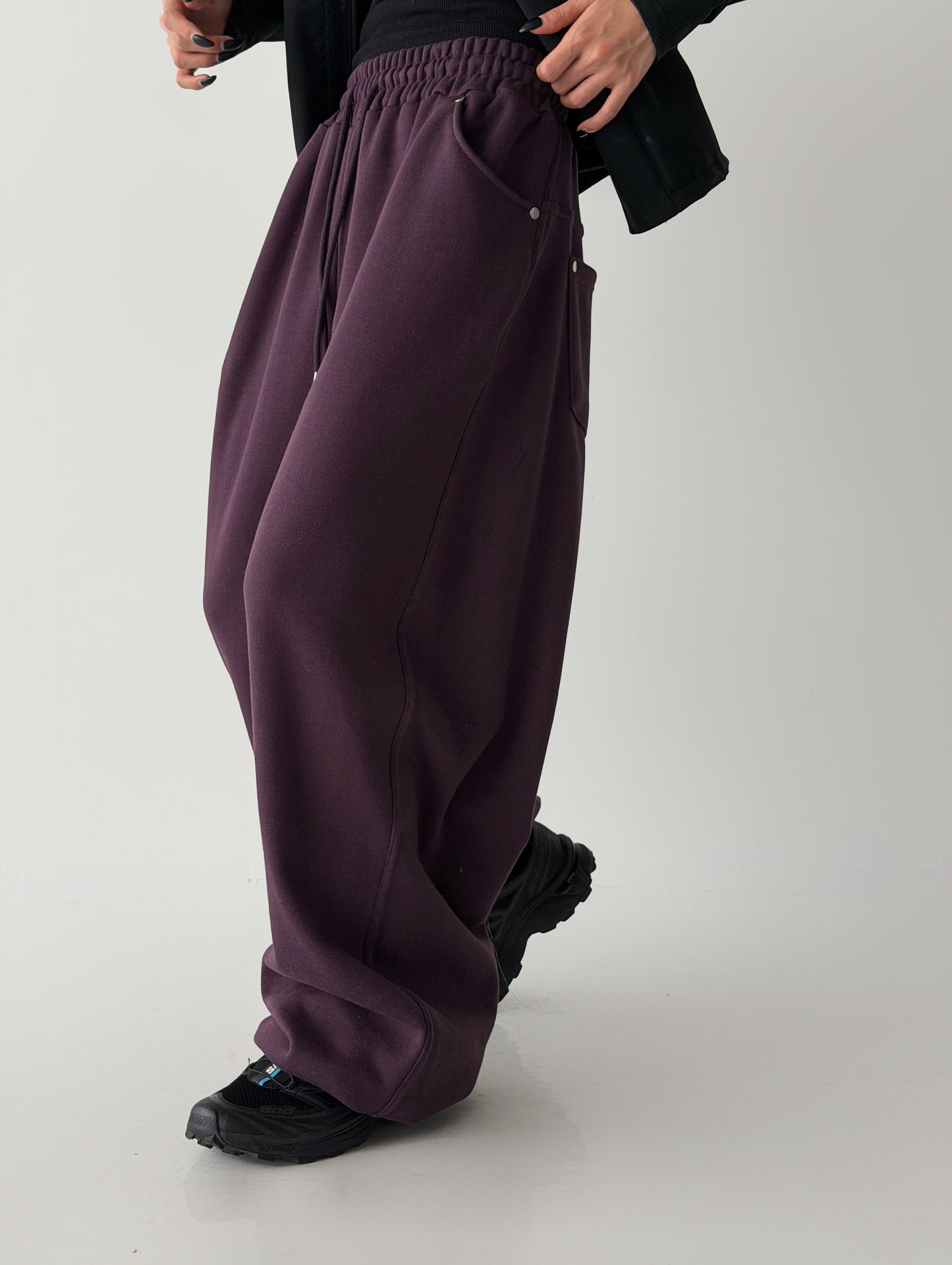 rivel fleece barrel pants