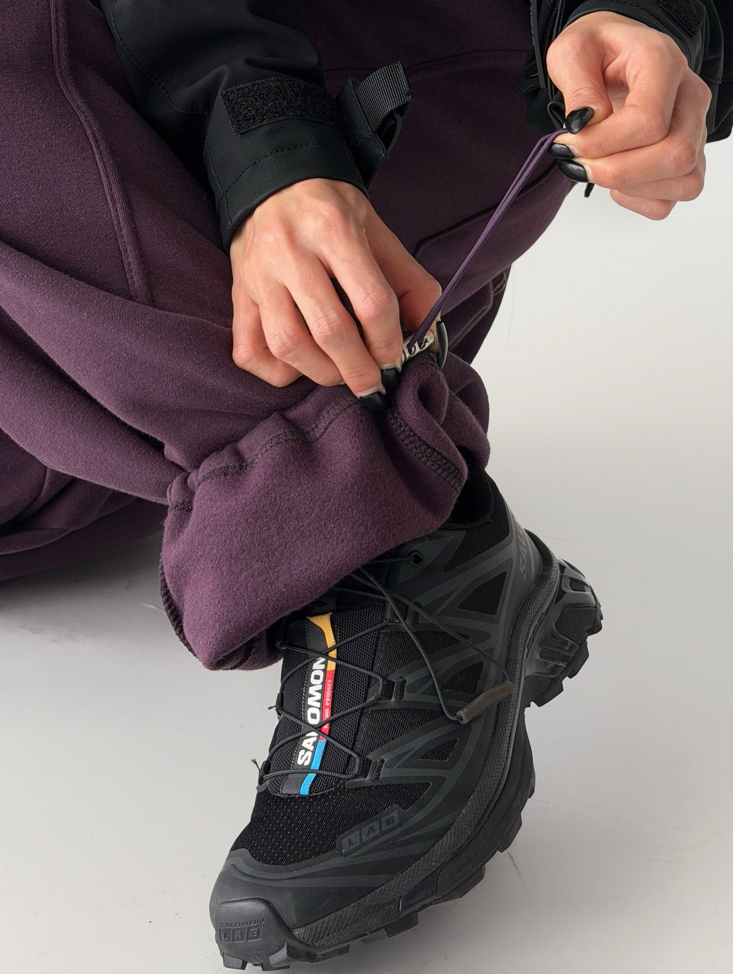 rivel fleece barrel pants