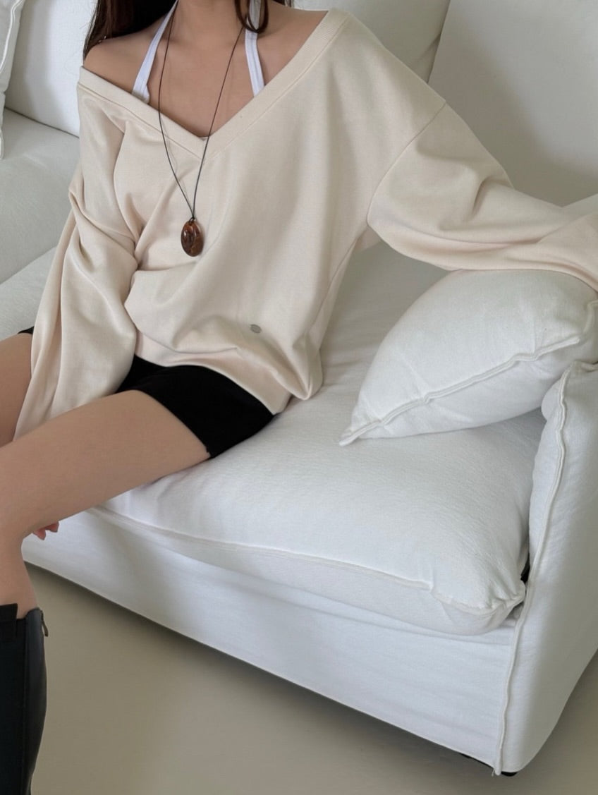 keisha deep v-neck top (pre-order)