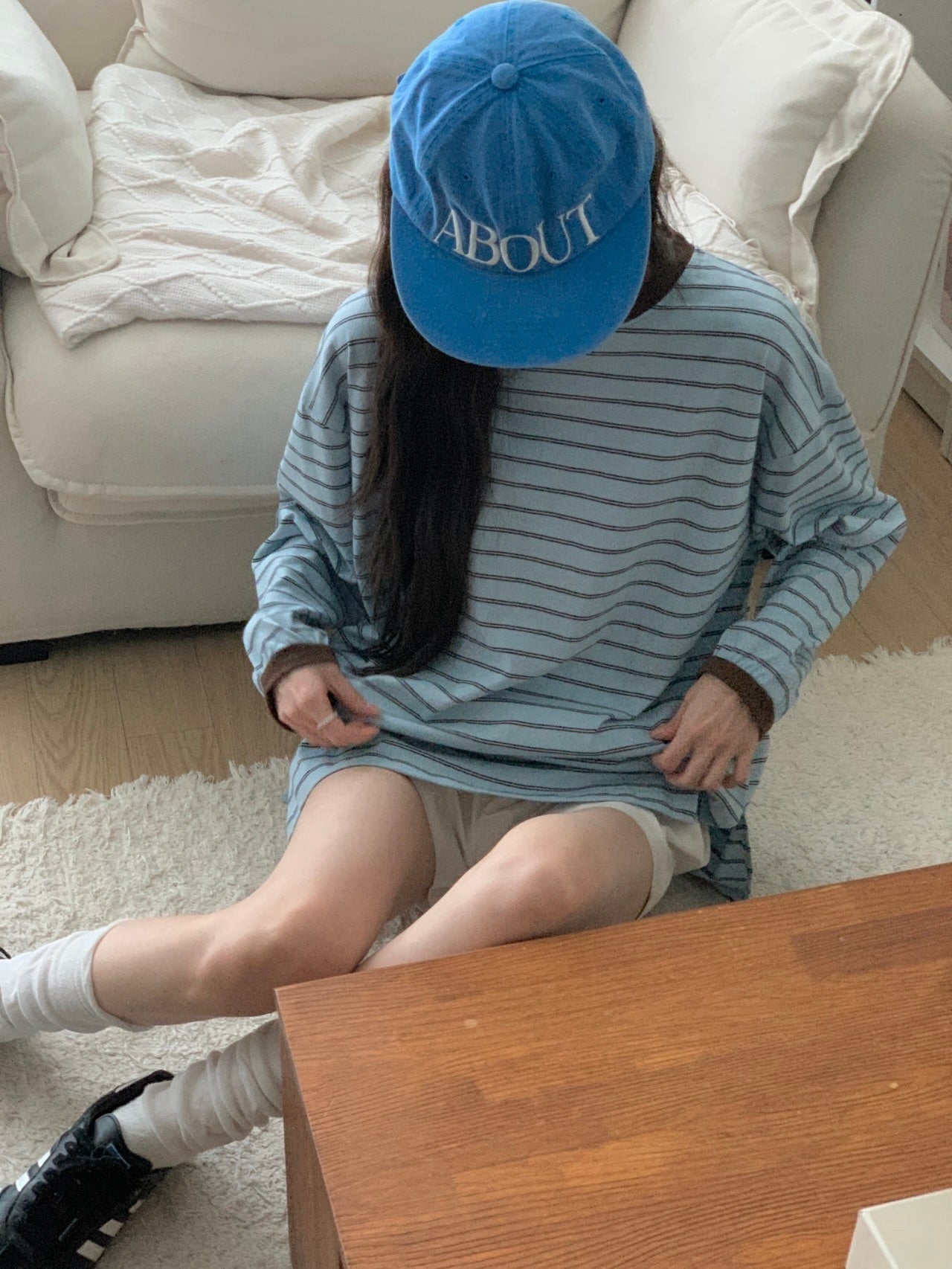cloud striped tee (pre-order)