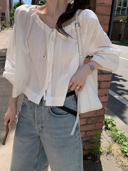 milky blouse (pre-order)