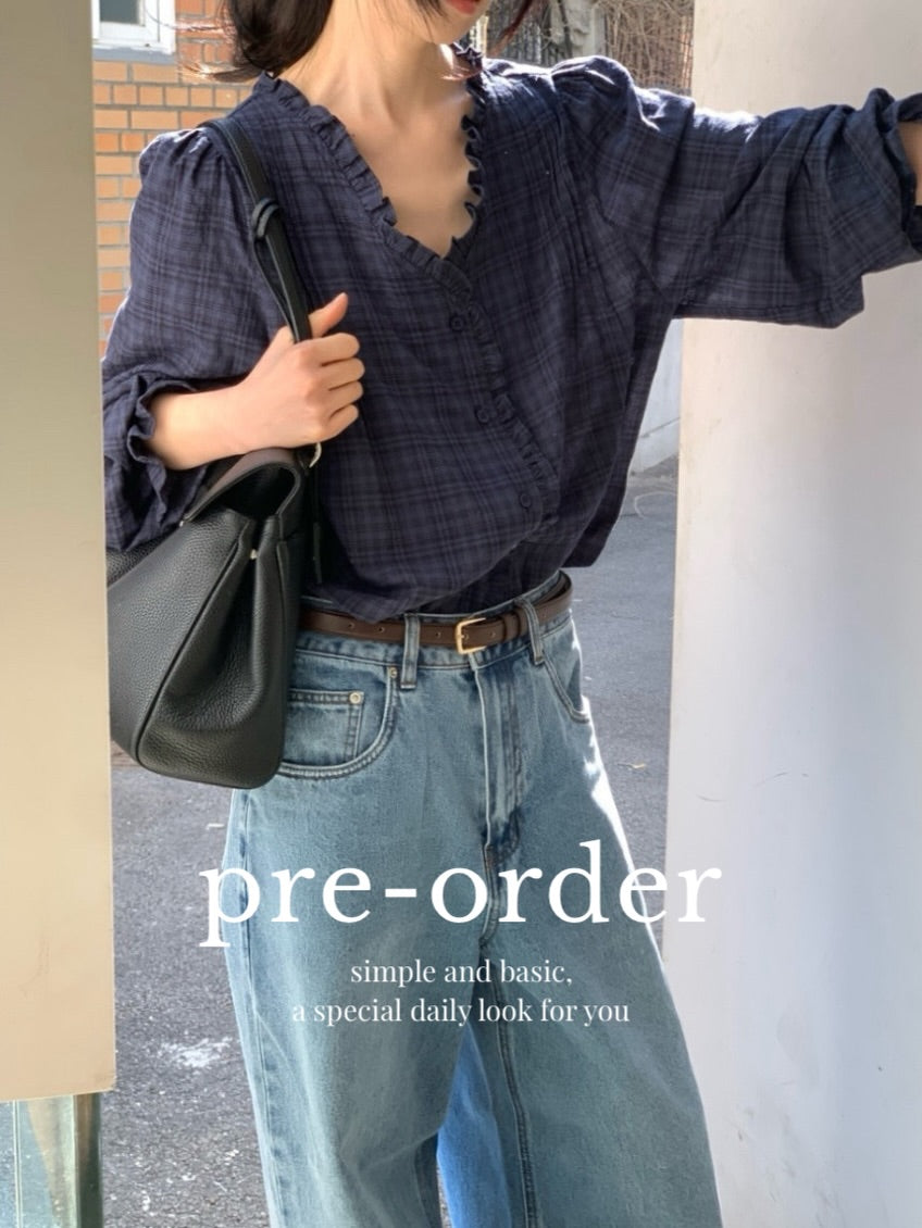tulia frill blouse (pre-order)