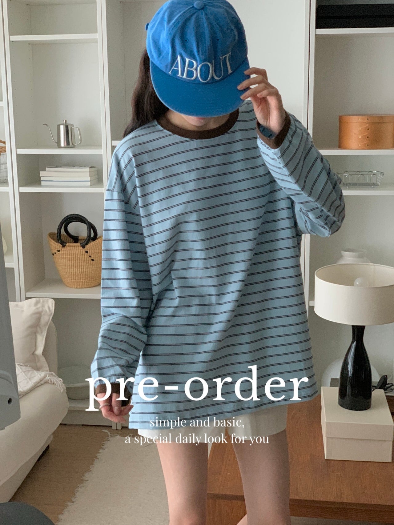 cloud striped tee (pre-order)