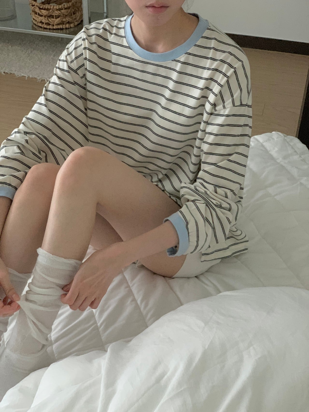 cloud striped tee (pre-order)