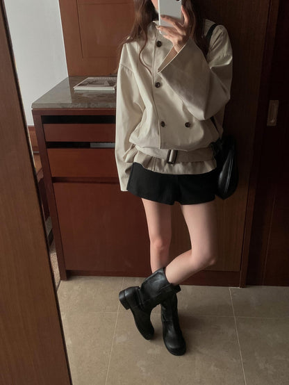 crema belt jacket (pre-order)