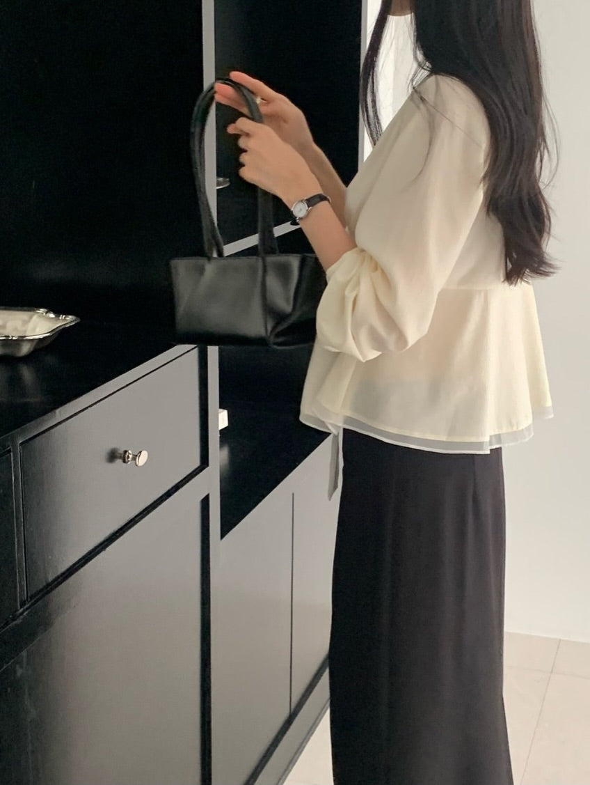 monet tie blouse (pre-order)