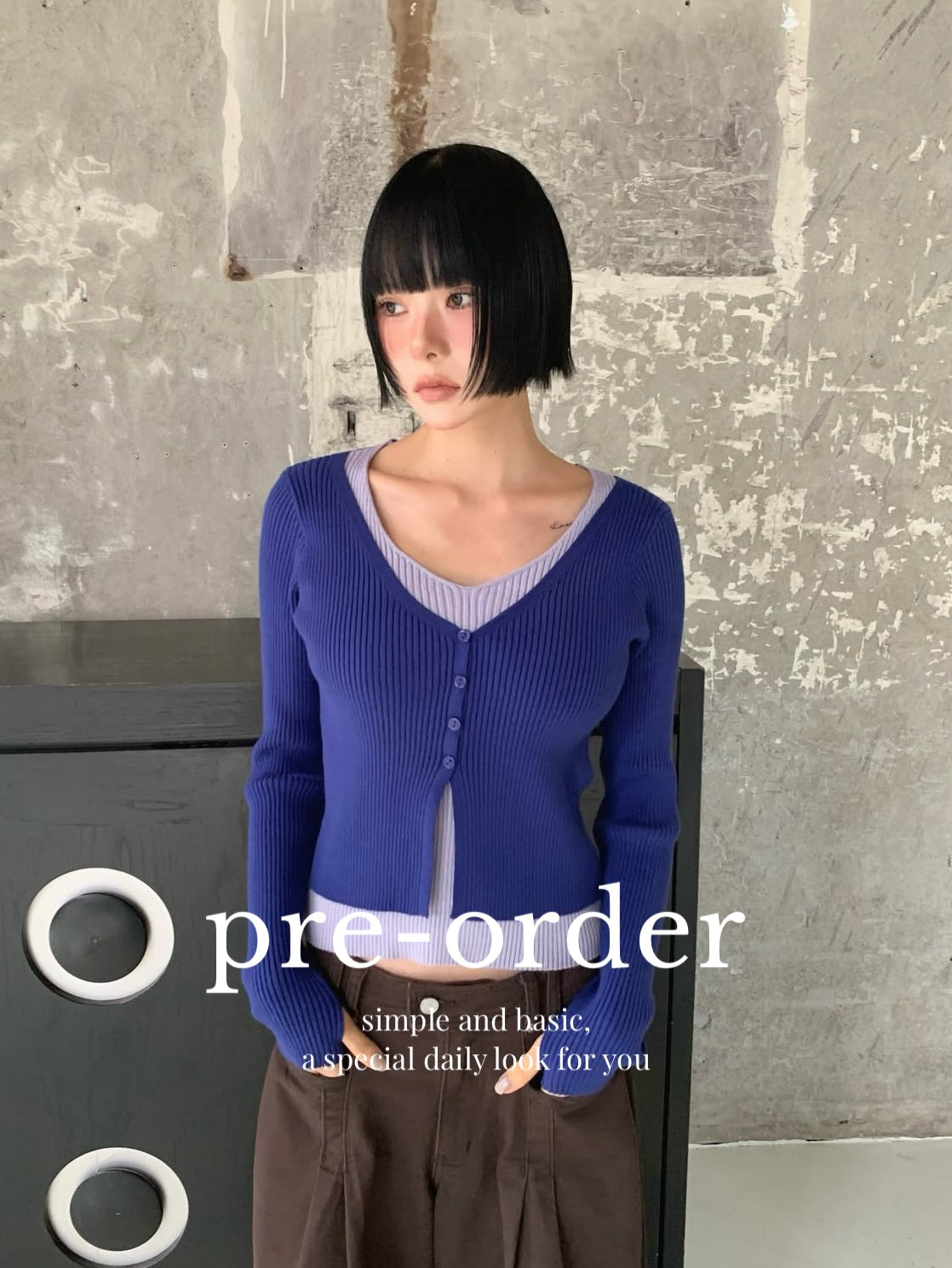 layered warmer cardigan (pre-order)