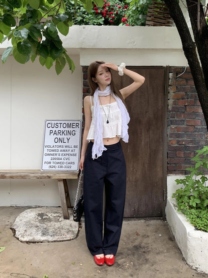 nora barrel cotton slacks (pre-order)