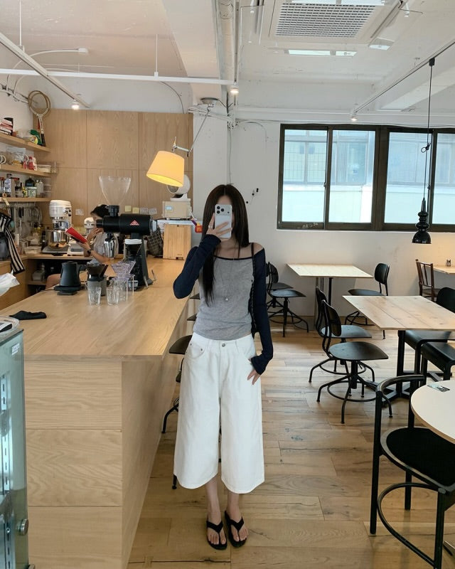 bermuda cotton wide pants (pre-order)