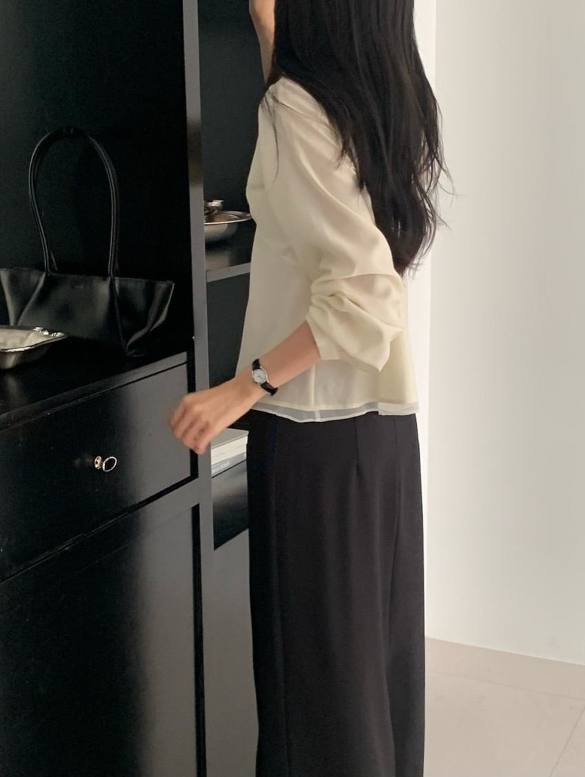 monet tie blouse (pre-order)