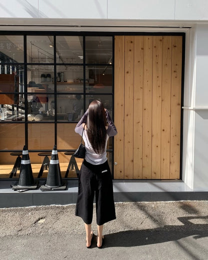 bermuda cotton wide pants (pre-order)