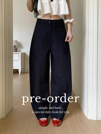 nora barrel cotton slacks (pre-order)