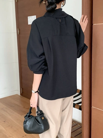 yooni scarf blouse (pre-order)
