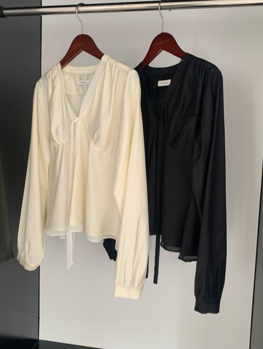 monet tie blouse (pre-order)