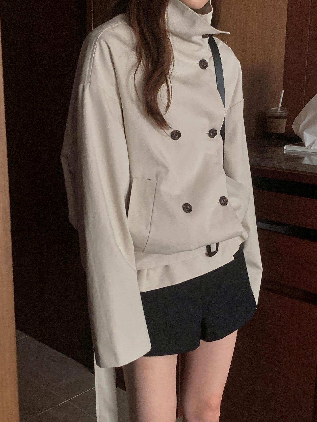 crema belt jacket (pre-order)