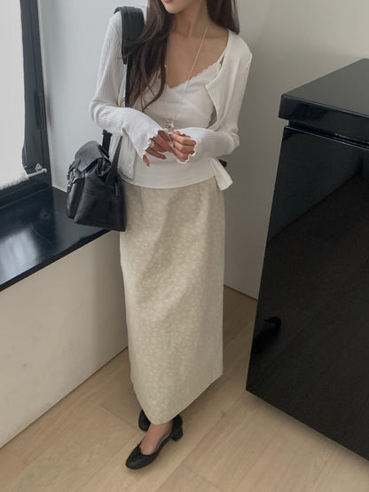 lora lace cardigan set (pre-order)
