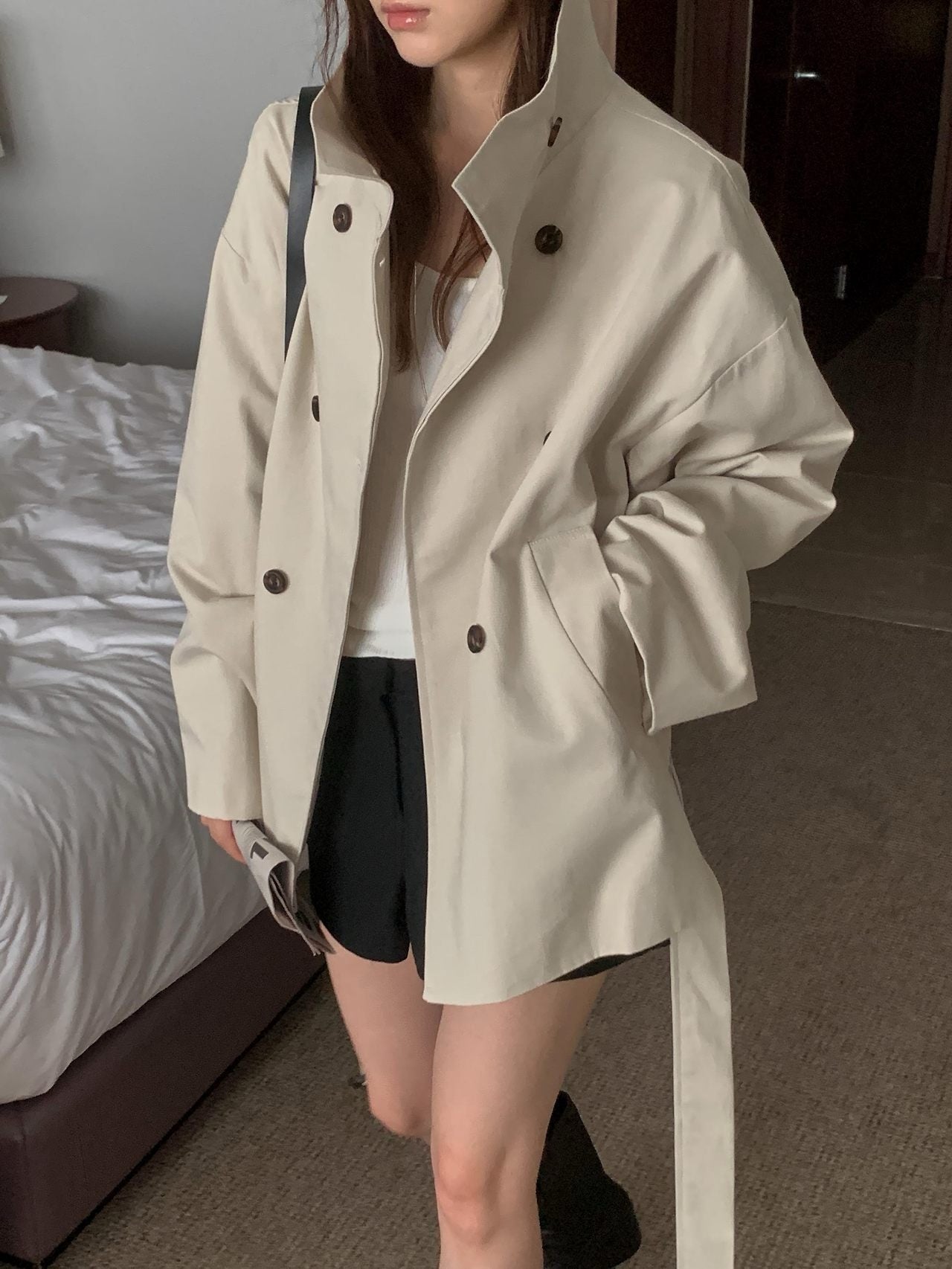 crema belt jacket (pre-order)