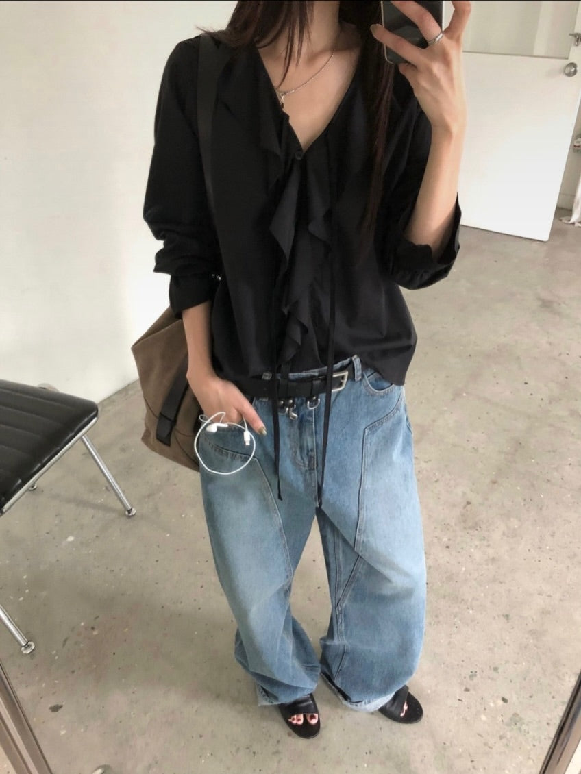 zelda frill blouse (pre-order)
