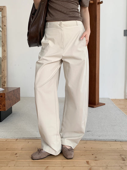 nora barrel cotton slacks (pre-order)