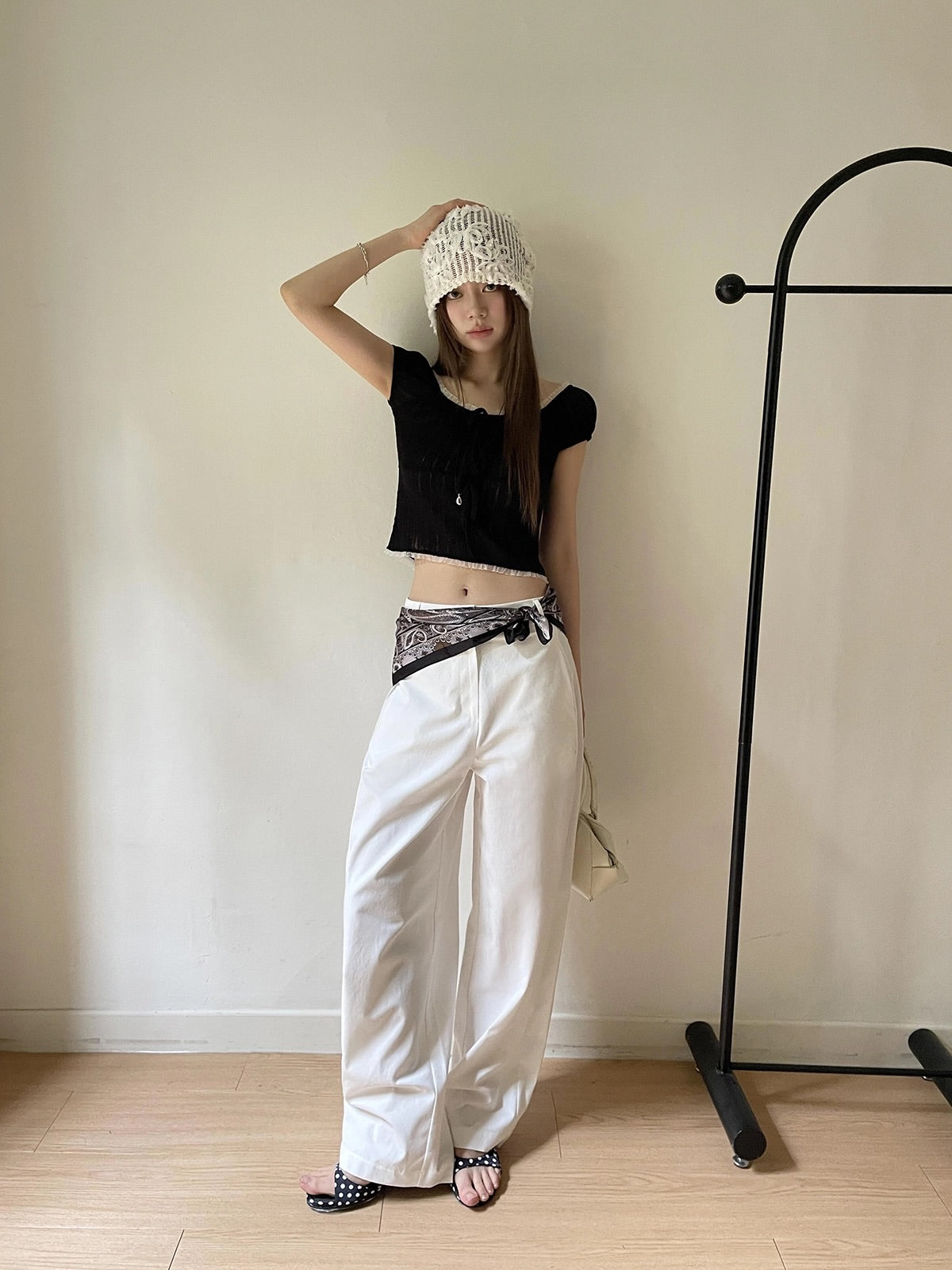 nora barrel cotton slacks (pre-order)