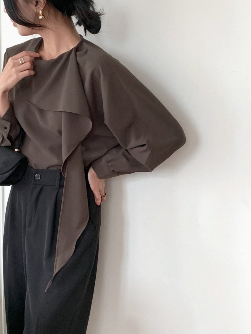 yooni scarf blouse (pre-order)