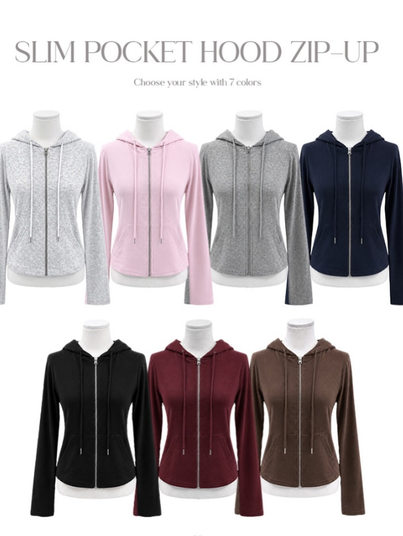pinter slim hood zip-up (pre-order)