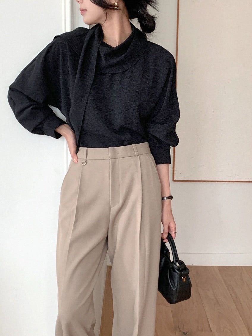 yooni scarf blouse (pre-order)