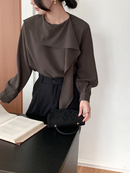 yooni scarf blouse (pre-order)