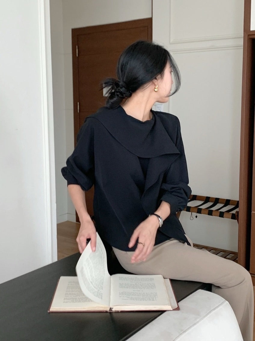 yooni scarf blouse (pre-order)