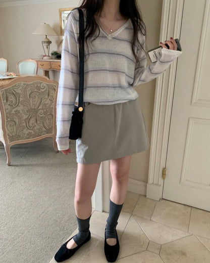 cotton washed skirt (pre-ordr)