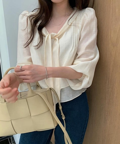 joojoo tie blouse (pre-order)