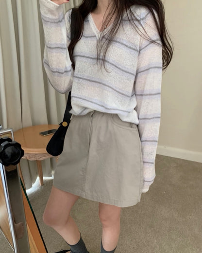 cotton washed skirt (pre-ordr)