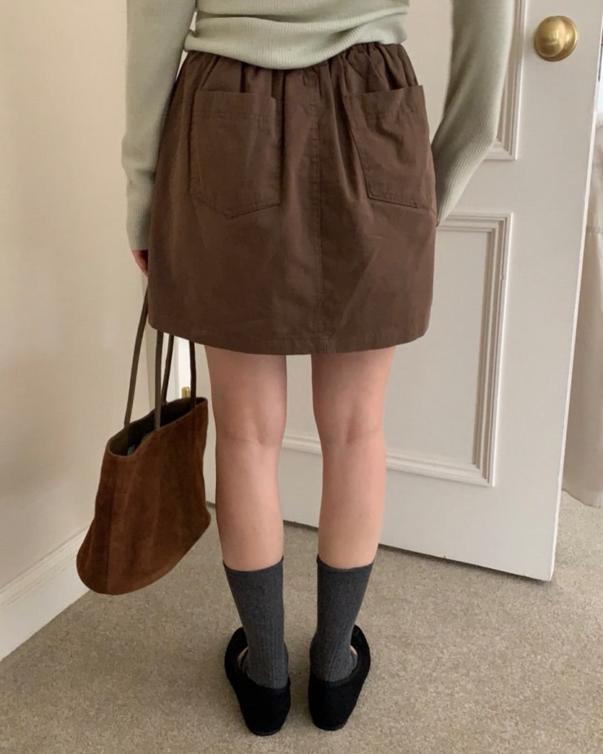 cotton washed skirt (pre-ordr)