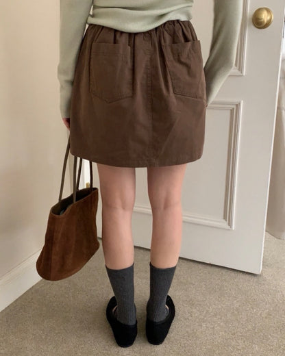 cotton washed skirt (pre-ordr)