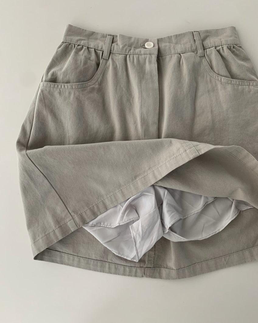 cotton washed skirt (pre-ordr)