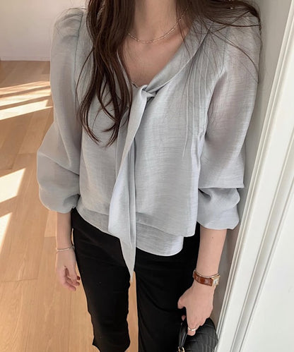 joojoo tie blouse (pre-order)
