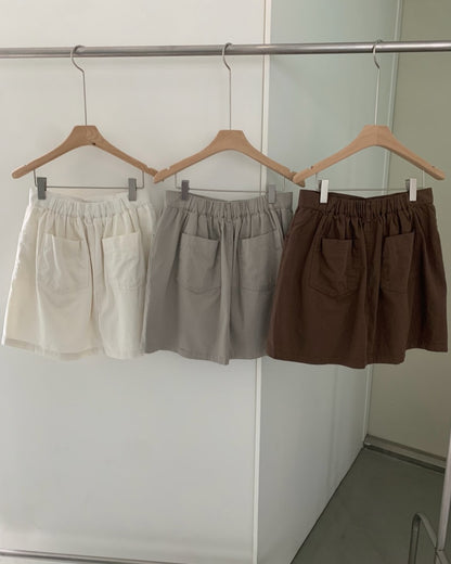 cotton washed skirt (pre-ordr)