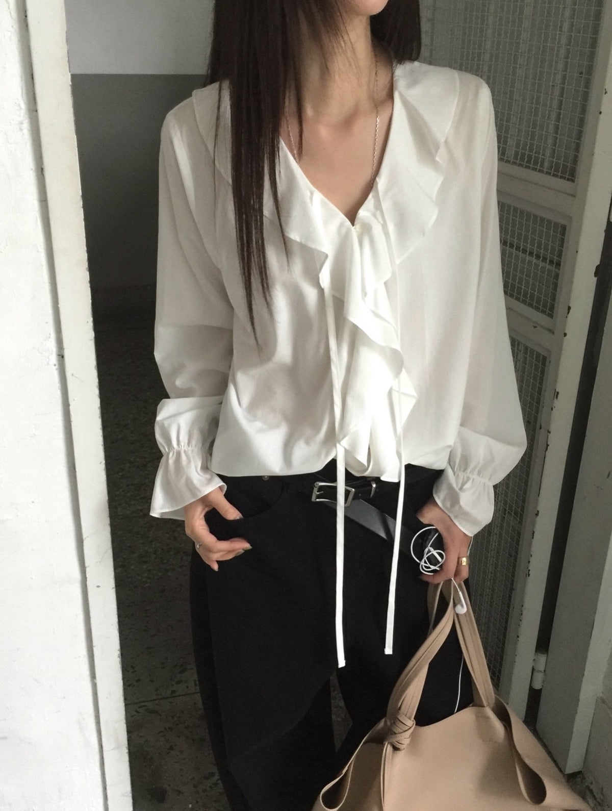 zelda frill blouse