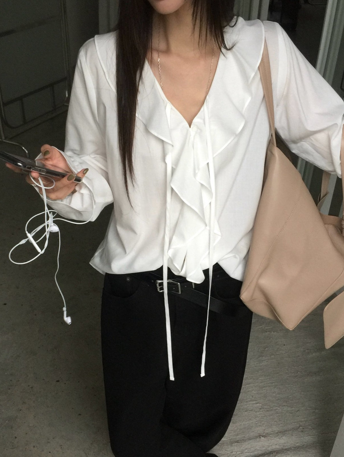zelda frill blouse