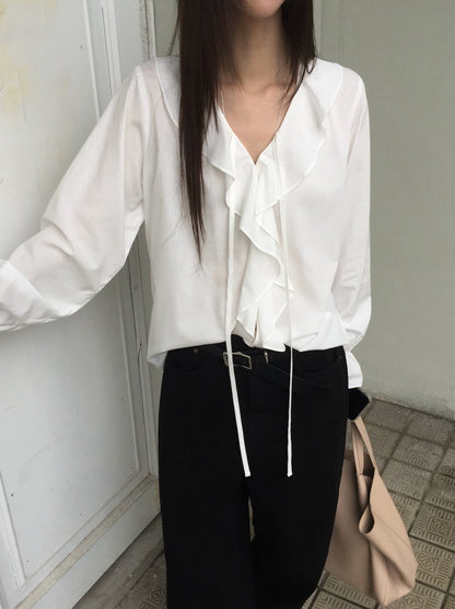 zelda frill blouse