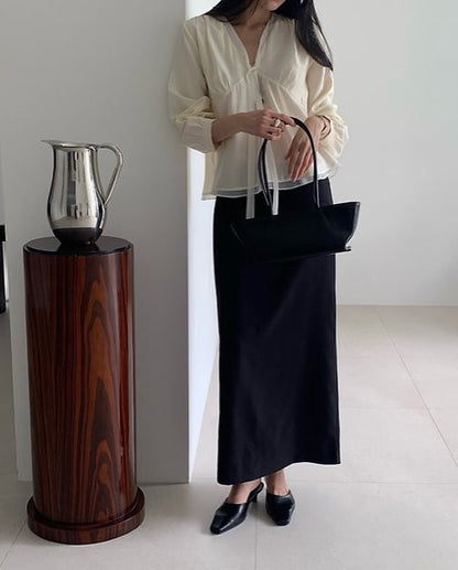 monet tie blouse