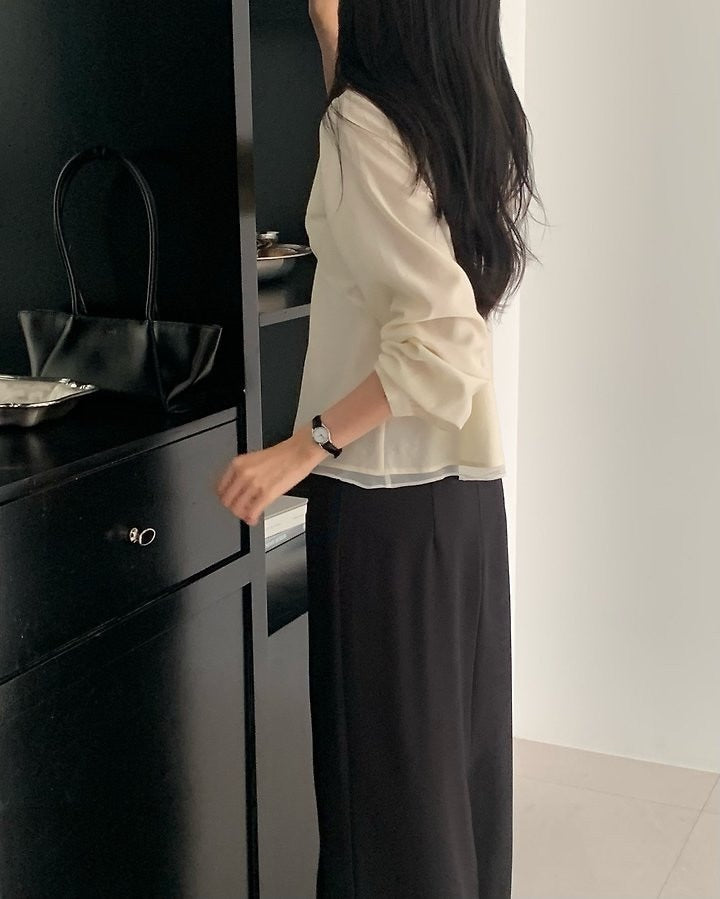 monet tie blouse